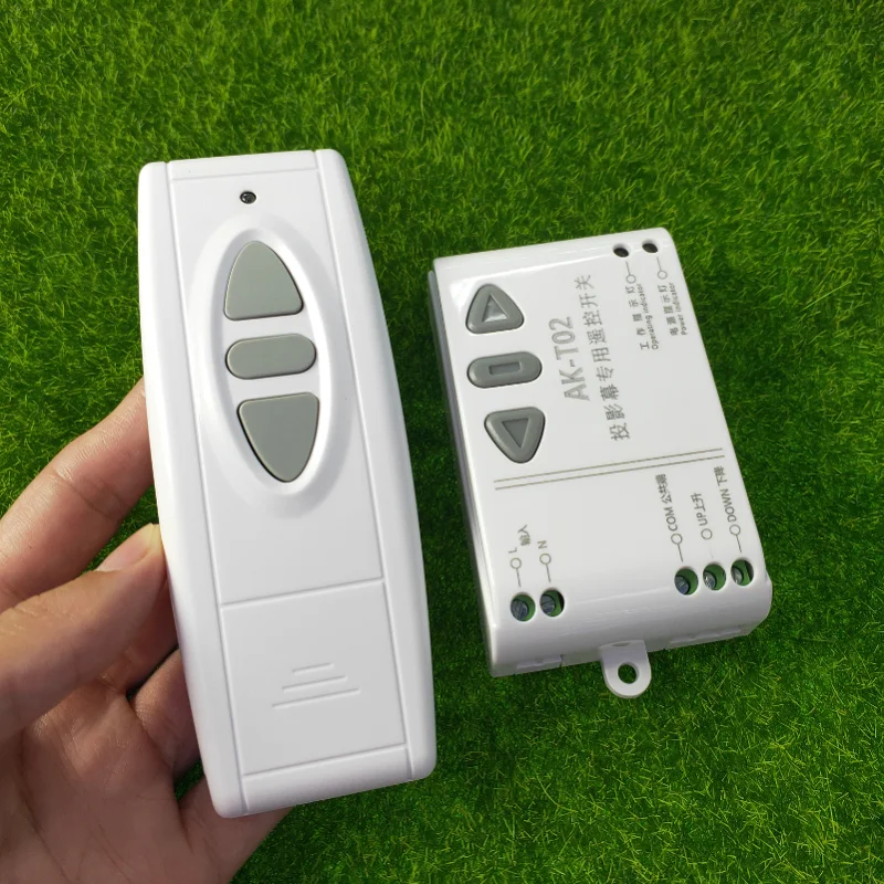 AC110V 220V 433 МГц RF беспроводной пульт дистанционного управления для экрана проектора автоматизированные шторы двигатель затвора вперед назад (art.: 3920ccc073f0a) - 3920ccc073f0a