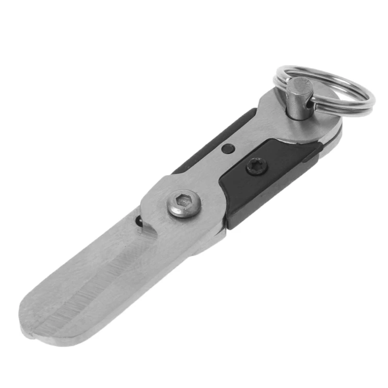 

Outdoor Survival EDC Mini Spring Scissor Pocket Tool for Key Chain Stainless Ste