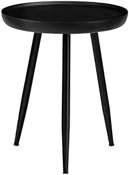 

Table - Dilan Tri Pin Small Table. Exclusively Designed Hand-Crafted Small Nightstand. Solid Wood Round End Table. Contemporary