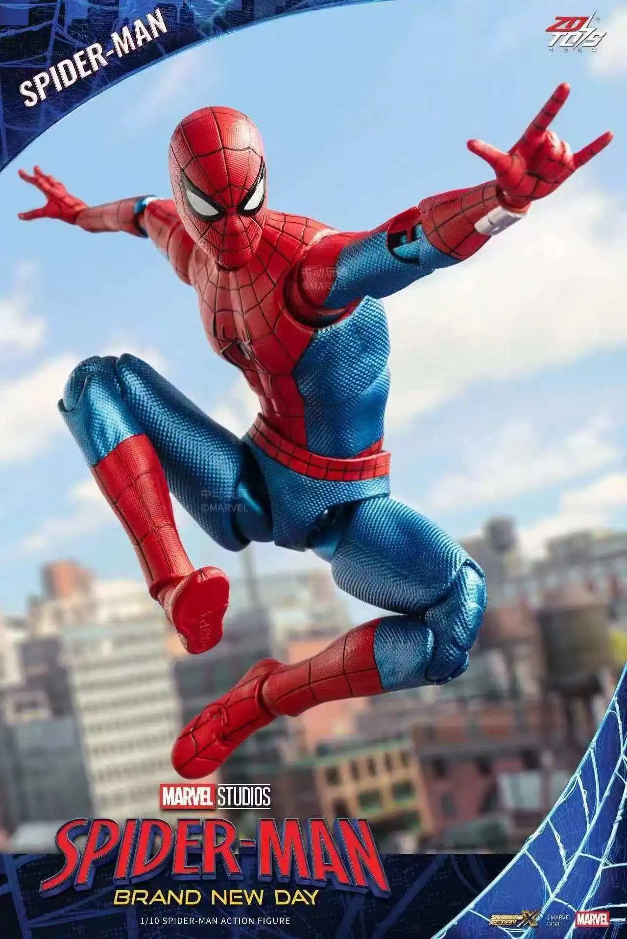 Фото Оригинальные фигурки ZD Toys Spider-Man: Новая коллекция, подвижная модель Питера Паркера, коллекционные игрушки из фильма «Мстители» №2
