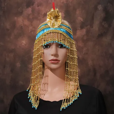 Повязка на голову в стиле ретро с изображением египетской королевы змеи короны для косплея аксессуары для волос для взрослых на Хэллоуин ранний египетский фараон Клеопатра