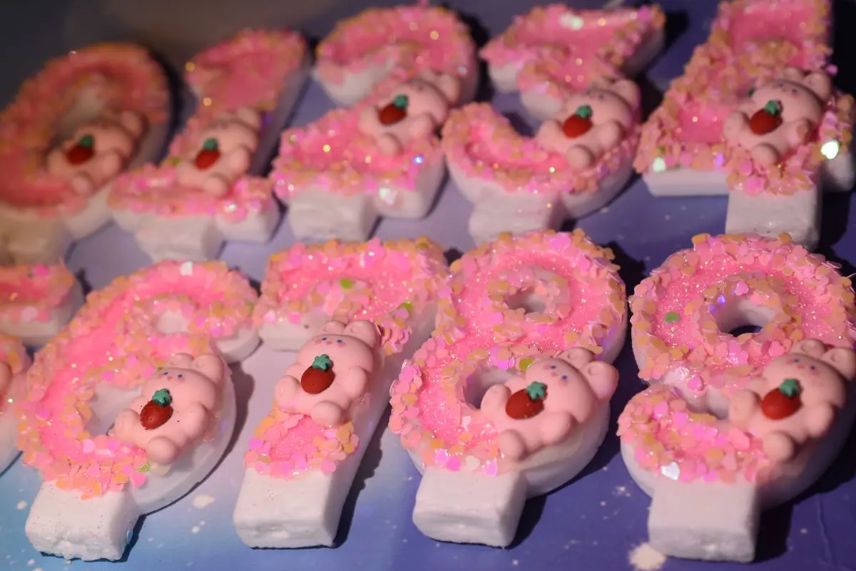 Розовый кролик синий медведь детский душ Милая принцесса 1 2 3 4 5 6 7 8 9 с днем