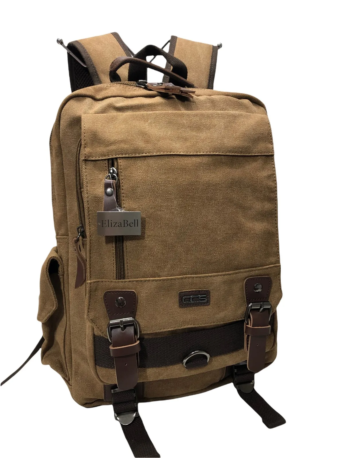 

Tan Men 'S Backpack Canvas Fabric Size 42 Cm32Cm