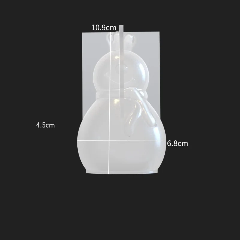 3D Призрачная свеча Декоративная силиконовая форма DIY Тыква Череп