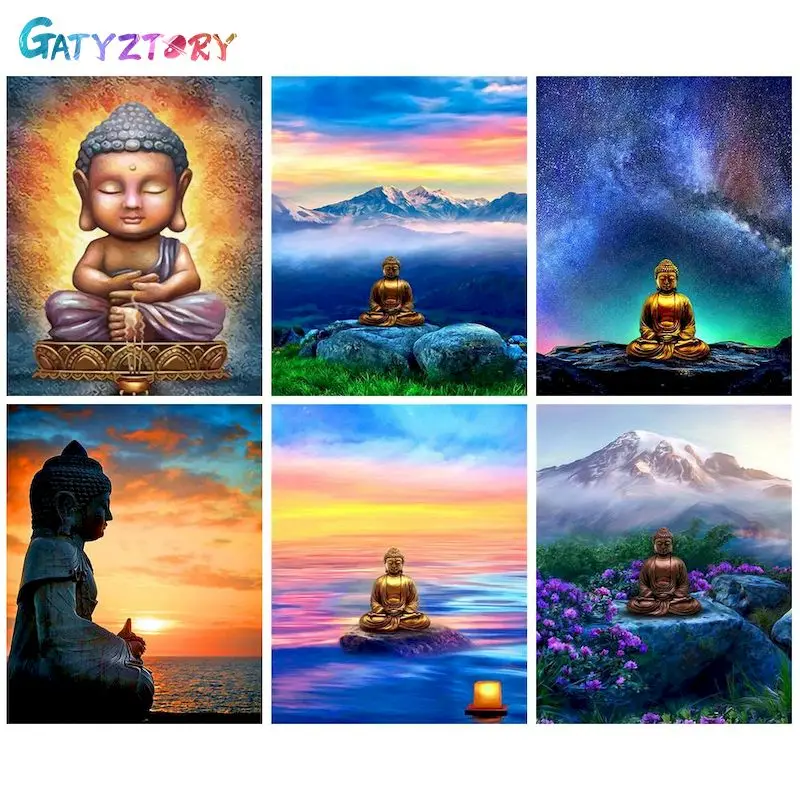 

GATYZTORY Paint By Number Religion DIY Pictures By Numbers Portrait Kits Hand Painted Painting Art Drawing On Canvas Gift Home D