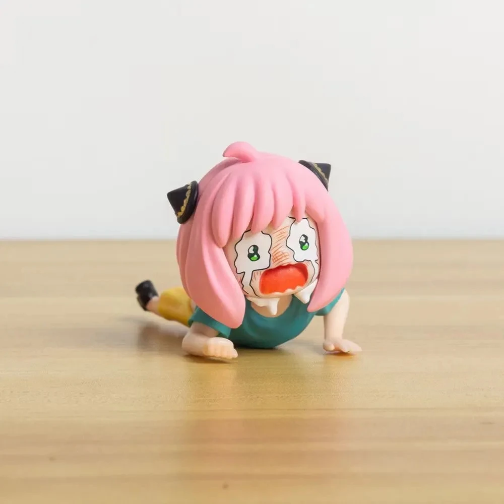 

Spy X Family Figure Anya Forger Figures Cry Kawaii Action Figurine 6cm Pvc Anime Statue Model Doll Decoration Toys Gift