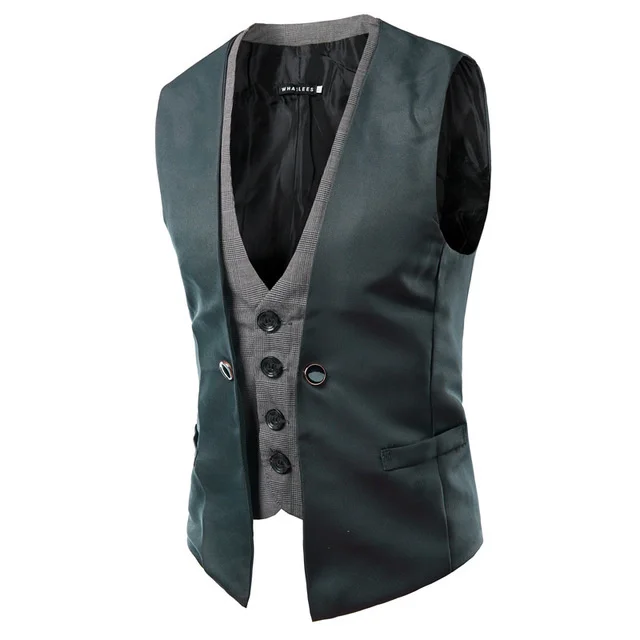 

Men's Clothing 2023 Korean Slim Fit Double Breasted Suits Vest Man England Gentle Contrast Waistcoat Mens Tops Gifts