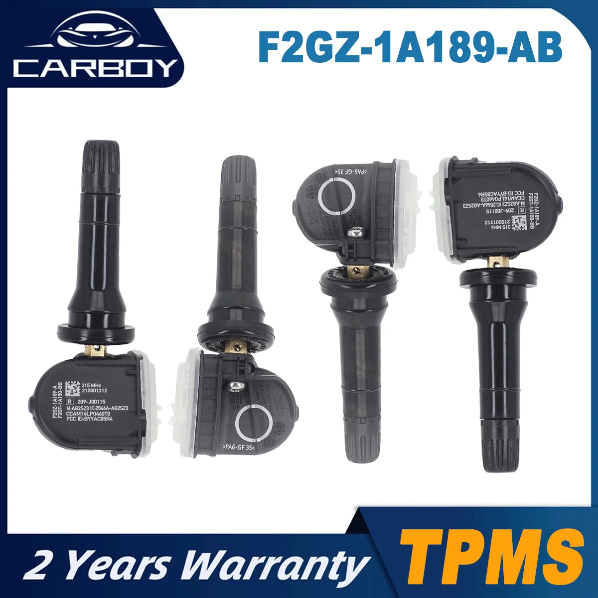 Фото F2GZ-1A189-AB Датчик TPMS для Ford 	 Bronco Sport 2020~2024 Edge F-150 F-Series Mustang Ranger Transit Connect Lincoln Conti MKX №1