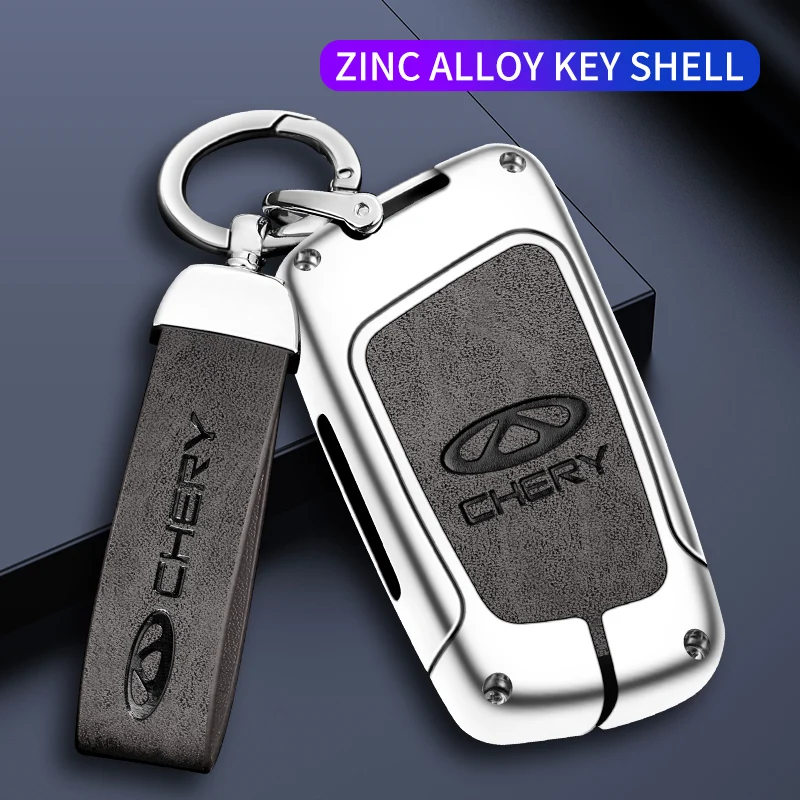 

Car Key Case Shell Auto Emblem Keychain Ring For Chery Fulwin Tiggo 7 Pro 8 3 5 4 T11 A1 A3 A5 Elara QQ 3X 5X M11 Eastar Amulet