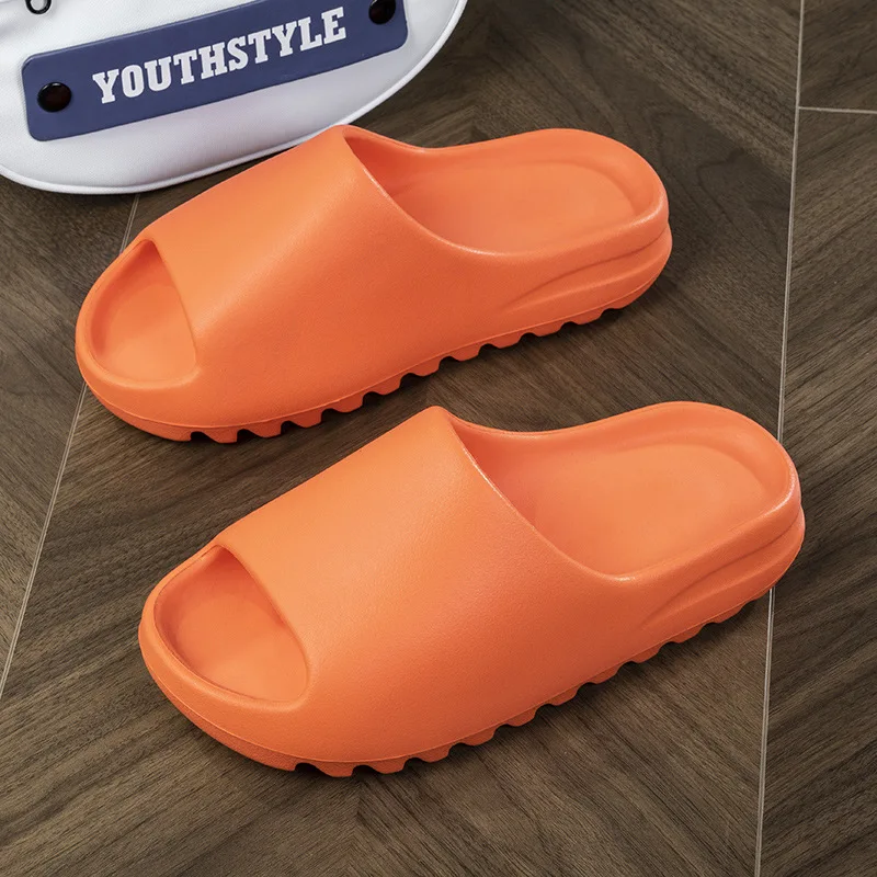 Women Men Slippers 2023 Summer Casual Beach Sandals Fashion Slides Big Size 46 EVA Mules Anti-Slip Male Female Home Slipper