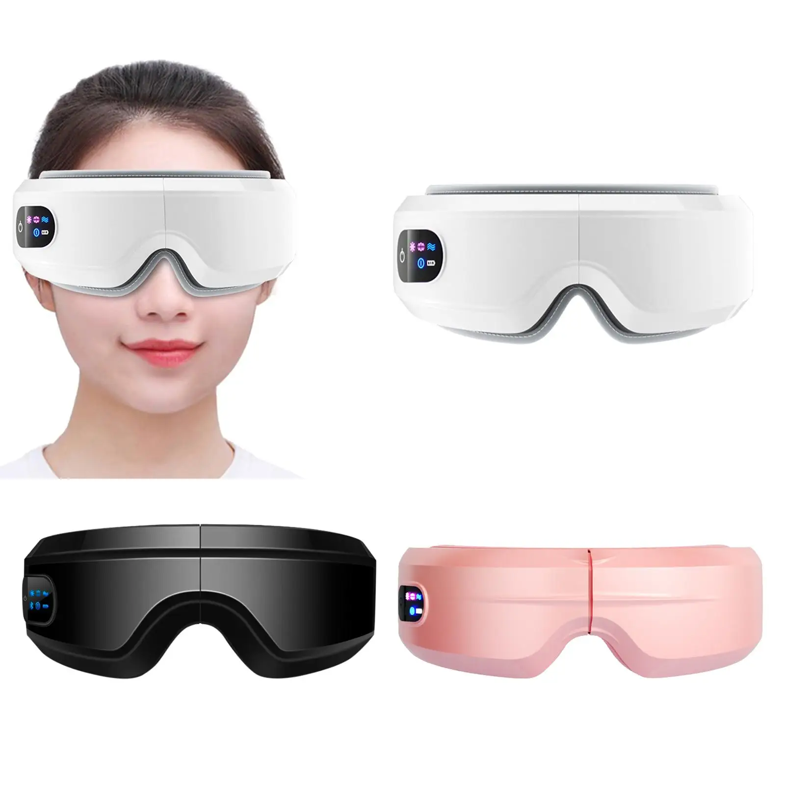 Массажер для глаз с тепловой вибрацией перезаряжаемый 5 режимов массажа