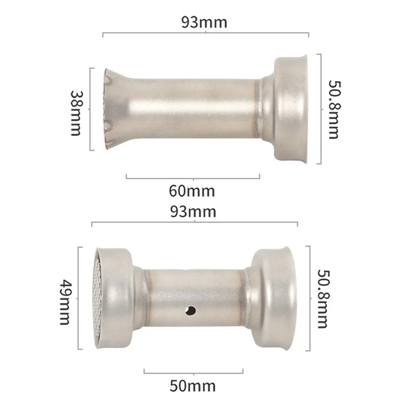 51 мм шумоподавляющий глушитель для мотоцикла выхлопная труба катализатор с