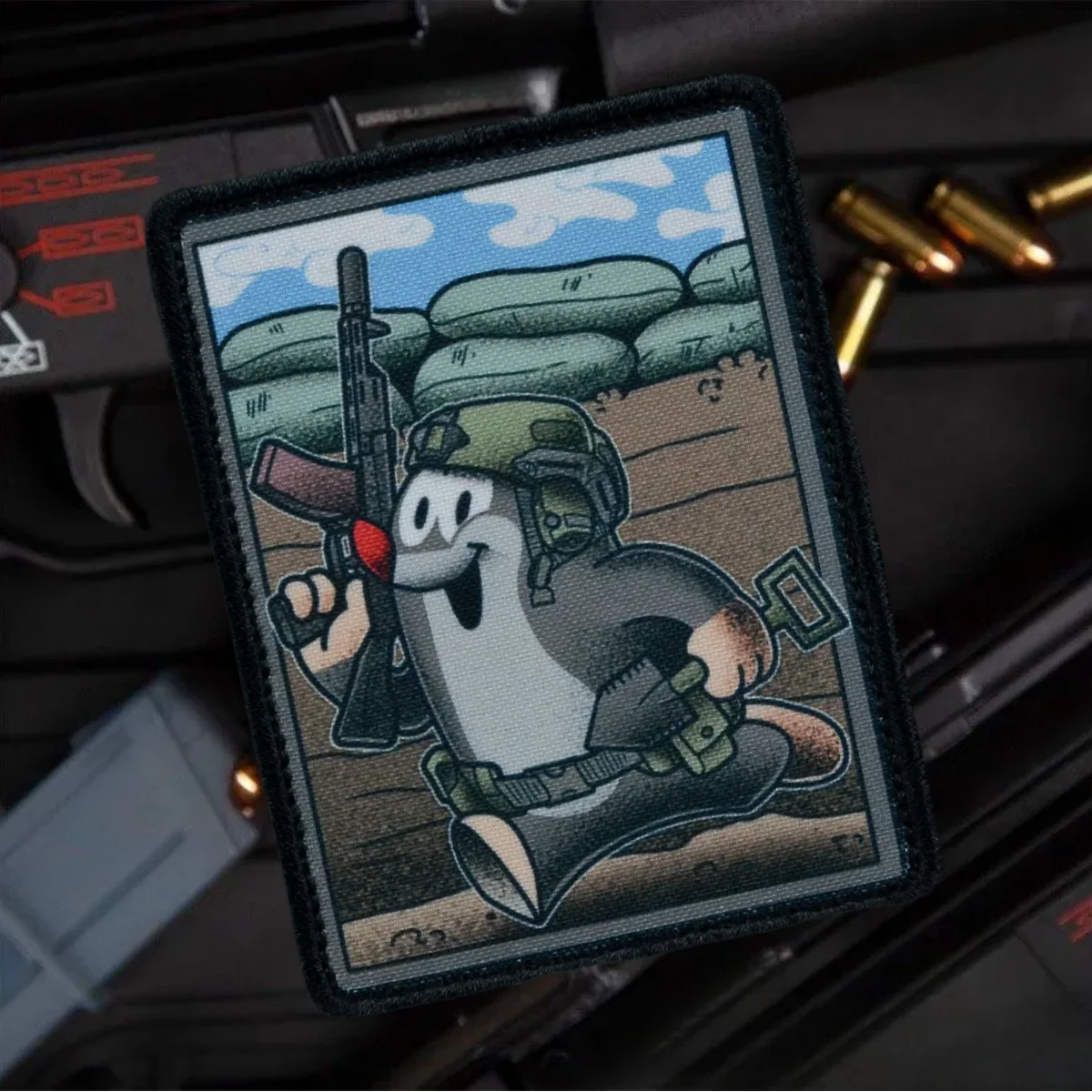 Тактическая нашивка Krtek Mole Operator на липучке военный армейский значок повязка руку