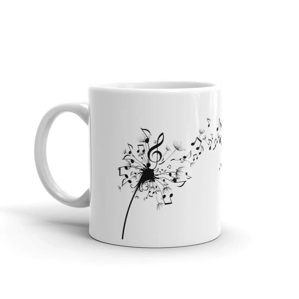 

Musician Simple Design Music Teacher Gift Cup 11oz Ceramic Music Lovers Morning Coffee Mugs