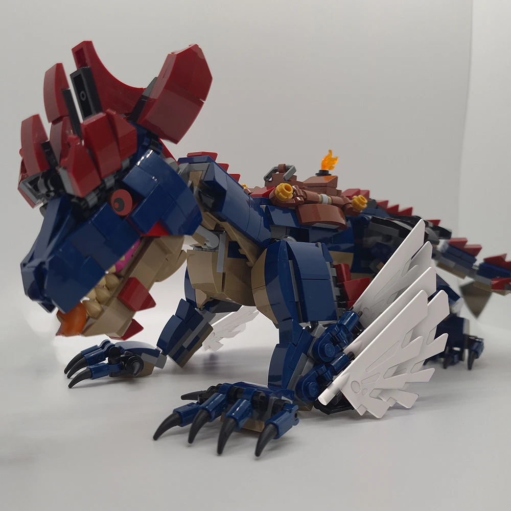 MOC животные рок-дрейк дракон строительные блоки набор для ковчега выживание Evolved