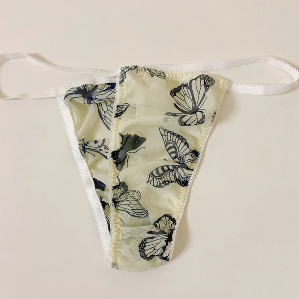 Трусики брюки мужские трусы стильные прозрачные Sissy Gay кружевная сумка с