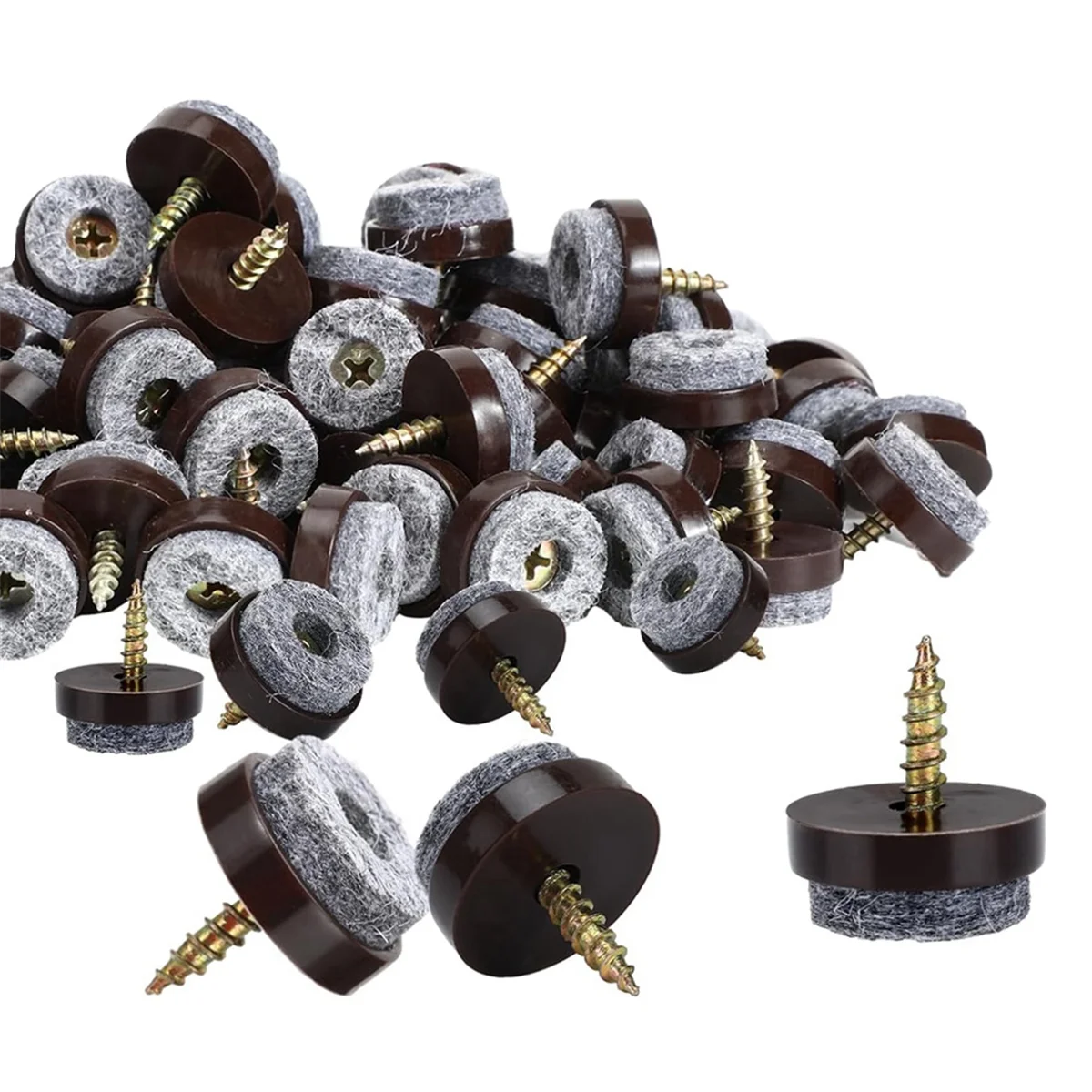 100 шт. винтовые фетровые накладки на стулья 0 8 для мебельных ползунков защитные