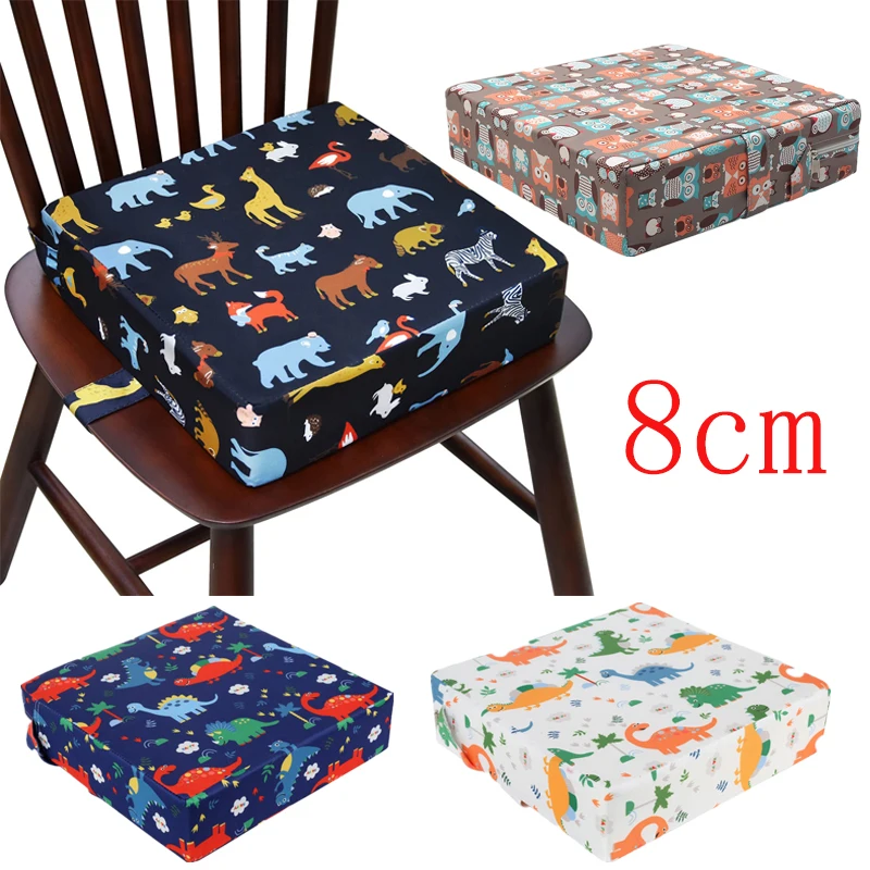 

Dining Chair Heightening Cushion Portable Dismountable Adjustable Highchair Booster for Baby Toddler Kids Infant Washable Thick