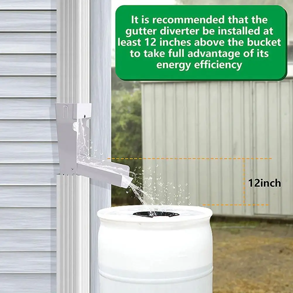 

Downpipe Rainwater Diverter Rain Water Collection System Water Bill Reduction For Lawn Gardening Watering O9D8