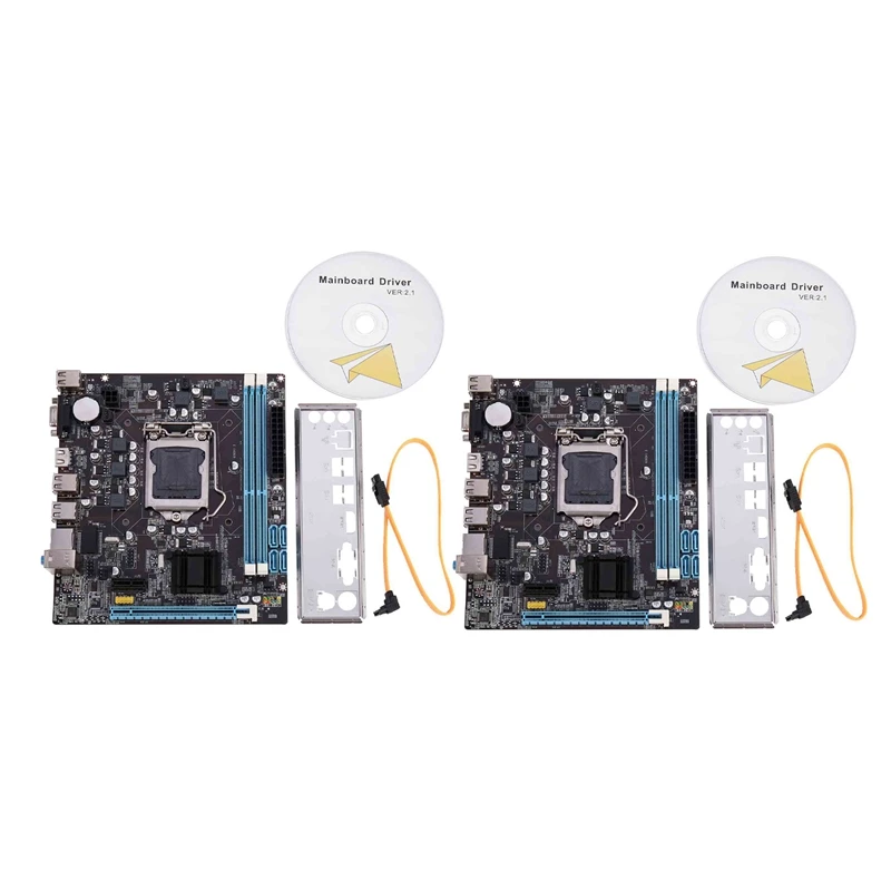 

2X H61 Desktop Computer Mainboard Motherboard 1155 Pin CPU Interface USB2.0 DDR3 1600/1333 For Core I7/I5/I3