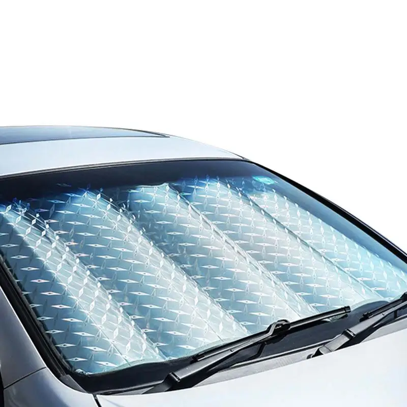 

Windshield Cover Sun Shade Accordion Folding Car Shade Front Windshield Windshield Sun Shade 5-Layer UV Protection Iridescent