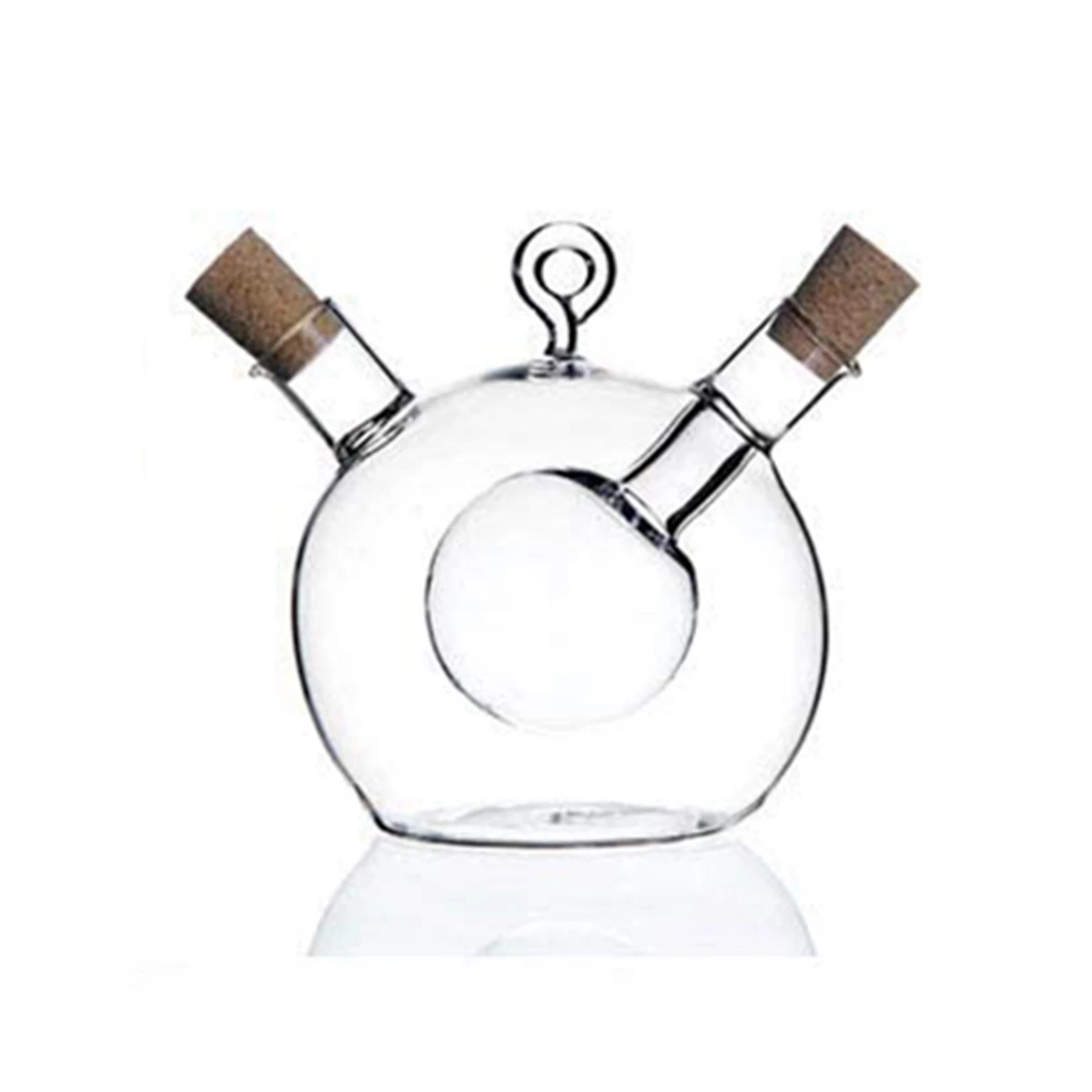 

Olive Oil and Vinegar Dispenser 2 in Glass Oil and Vinegar with Cork Stopper