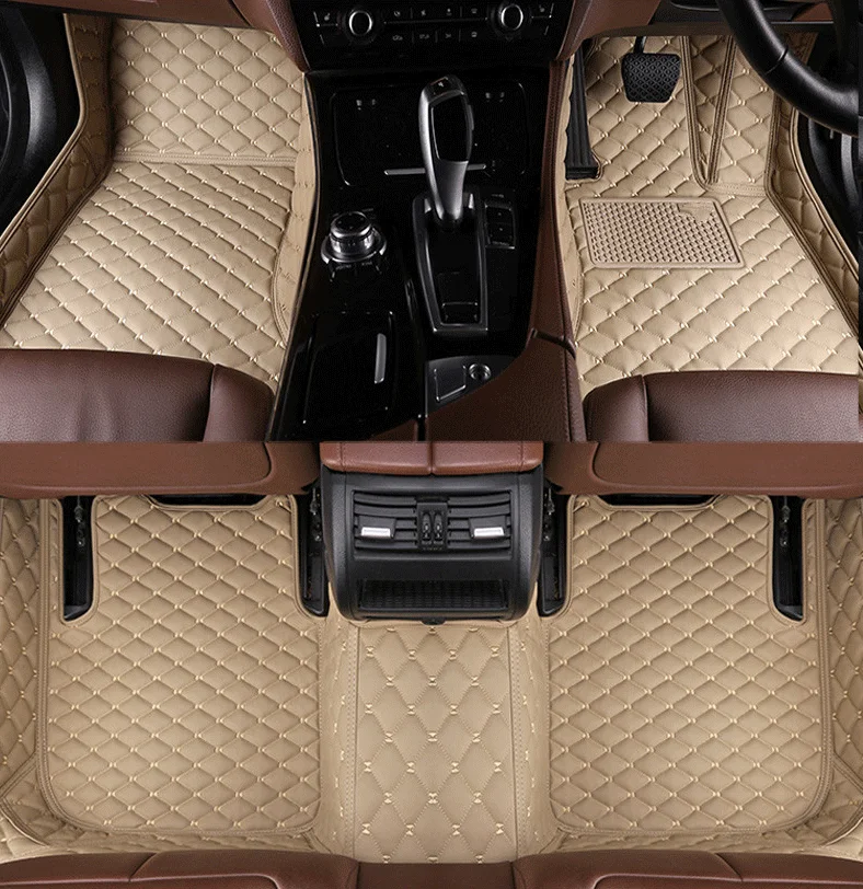 Кожаные автомобильные коврики для правого руля Toyota Corolla гибридные подключаемые