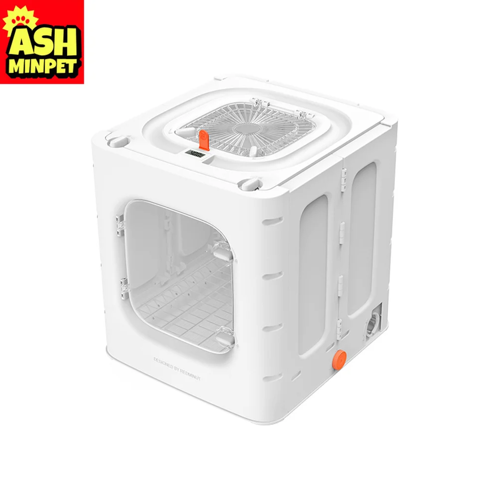 

Low Noise 50db Family Foldable Pet Drying Box Cat Dog Hair Dryer Water Blower 2000W AC220V Knob Adjustment Meet Small Medium Pet