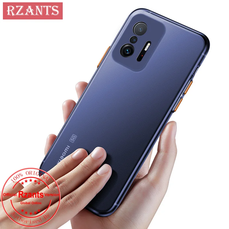 

Rzants For Xiaomi MI 11T MI 11T Pro Simple Phone Case [UU Thin]Matte Ultra thin Translucent Color buttons Phone Casing