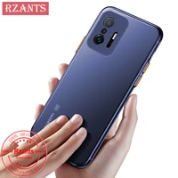 rzants for xiaomi mi 11t mi 11t pro simple phone case uu thinmatte ultra thin translucent color buttons phone casing