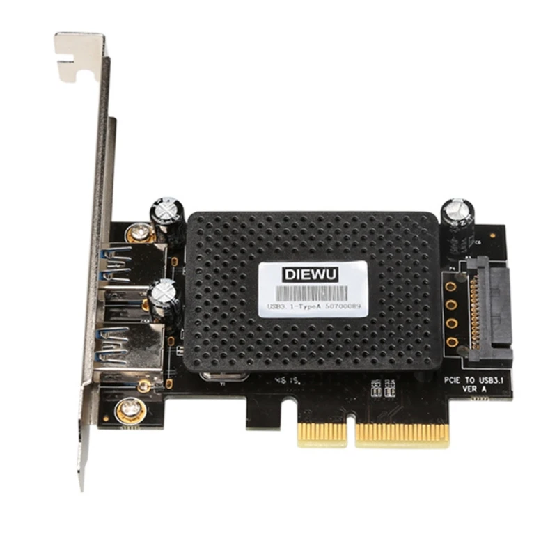 

Плата расширения PCIE X 4-USB 3,1 Gen 2, 10 Гбит/с, ASM1142