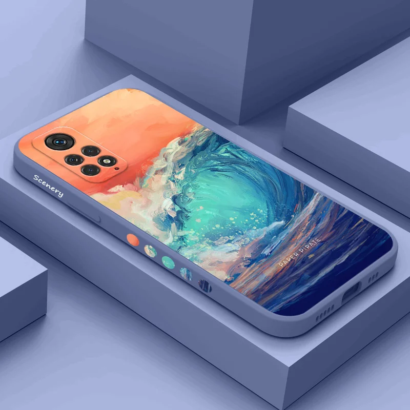 Волшебные волны телефонный чехол для Xiaomi Redmi Note 13 12 12S 11 11S 10 10A 10T 10S 9T 9 8 7 Pro Plus 10C 9A 9C 4G