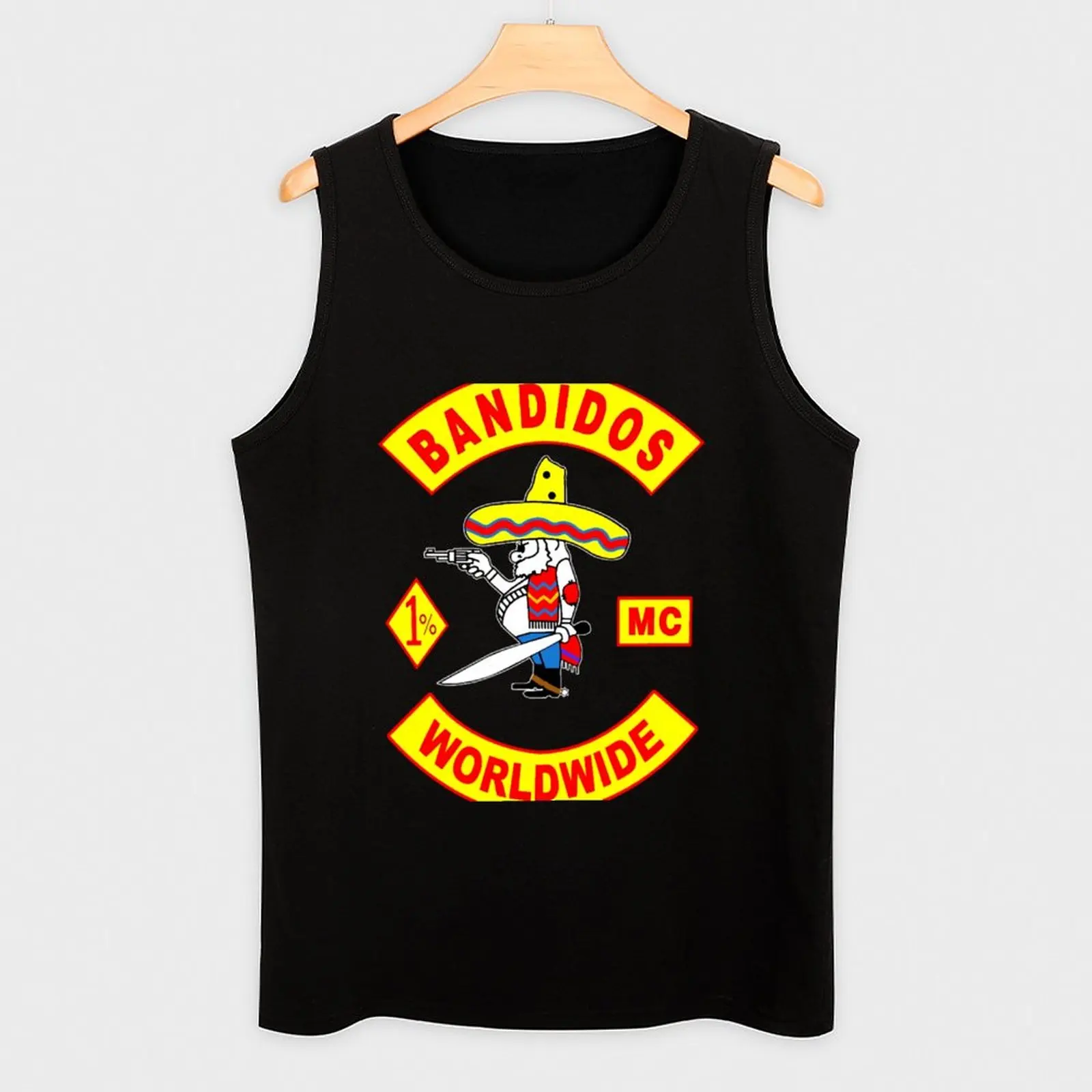 Bandidos Worldwide MC Logo Майка для спортзала мужчин новые топы и футболки Жилет