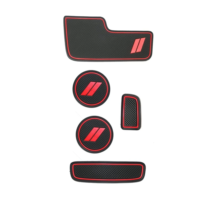 

For Dodge Durango Accessories 2014-2020 Anti Dust Cup Holder Inserts, Door Pocket Liners, Center Console Liner Mats