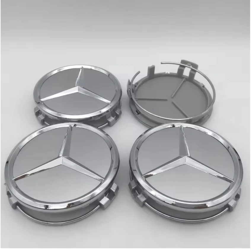 

4 шт. 3D 75 мм для Mercedes Benz AMG, эмблема автомобиля, ступица колеса, центральная крышка, крышки значка, наклейки, наклейки, аксессуары для стайлинга
