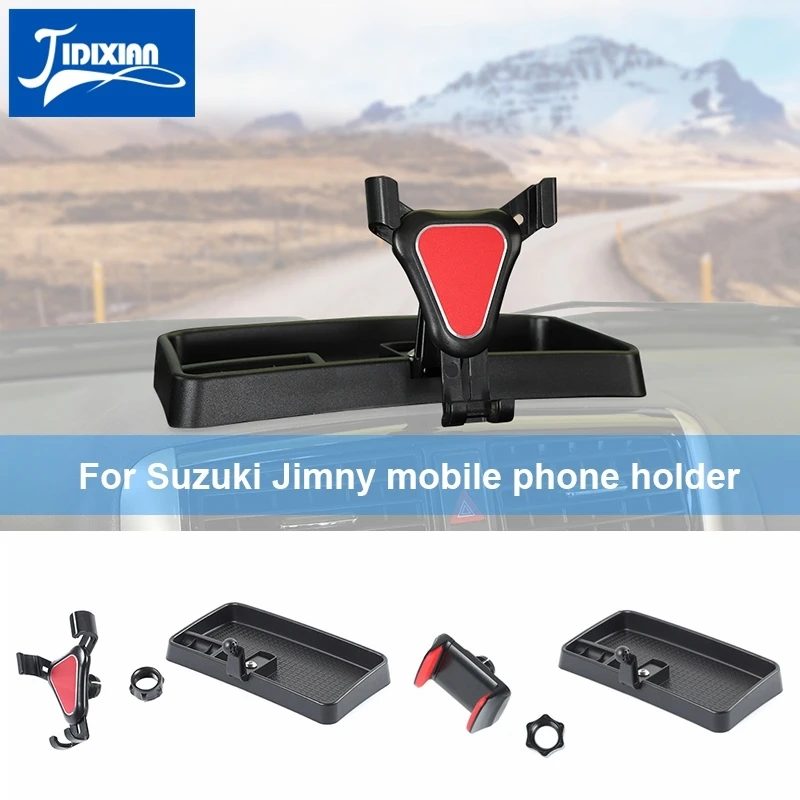 

JIDIXIAN GPS Stand Car Ipad Stand Mobile Phone Holder Tablet Bracket for Suzuki Jimny 2007-2017 Interior Accessories