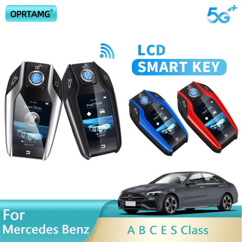 

OPRTAMG For Mercedes Benz W168 W169 W176 W202 S203 W204 CL203 W124 W210 W212 C207 A207 A217 W220 W221 Modified LCD Smart Car Key