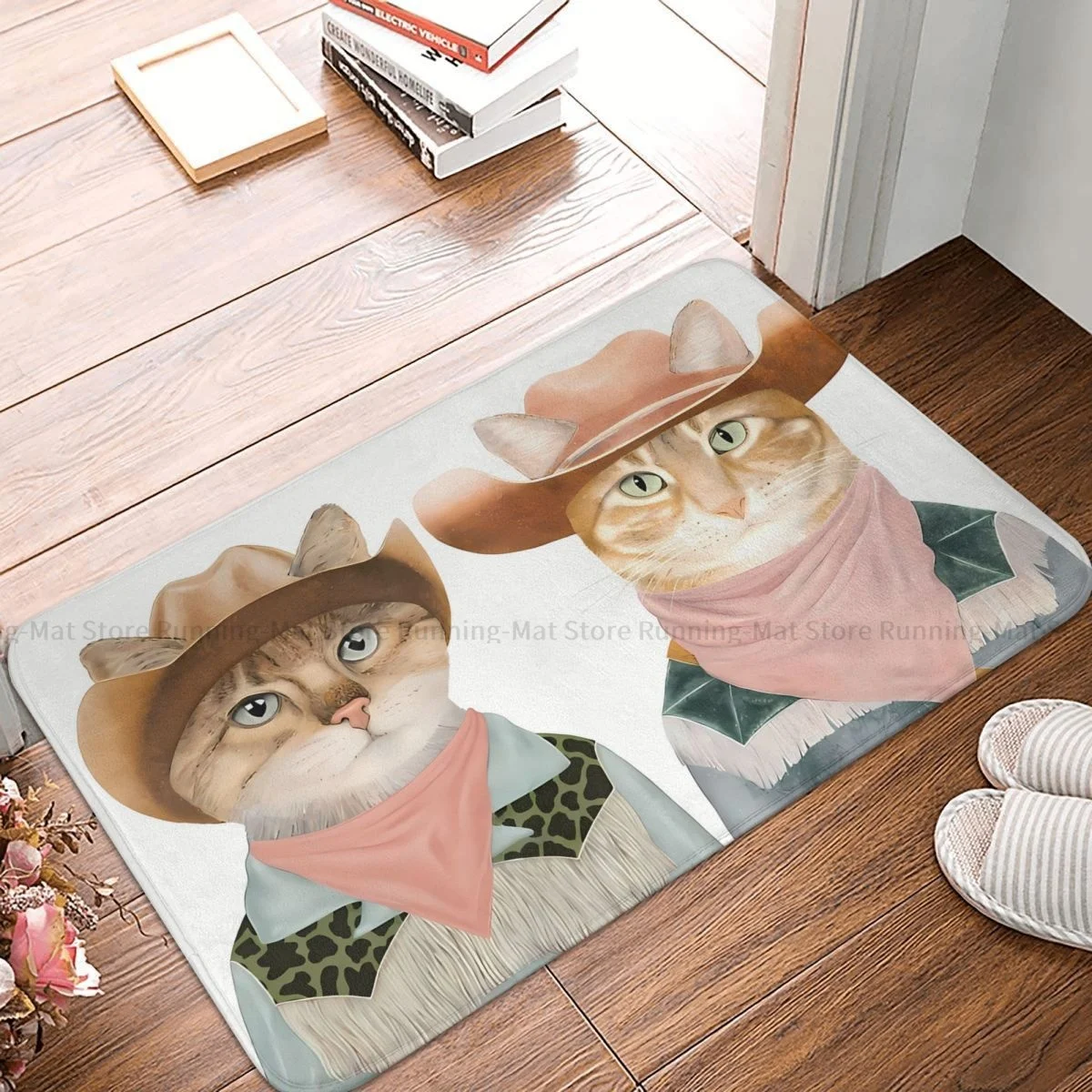 

Нескользящий Придверный коврик, имбирный Кот, коврик для ванной, спальни, приветствуется дизайн