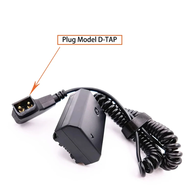Cable For D-tap Connector To Dummy Battery Np-fz100 For Sony A6600 A7iii A7riii A7siii A7rm4 A9 Ilce-9