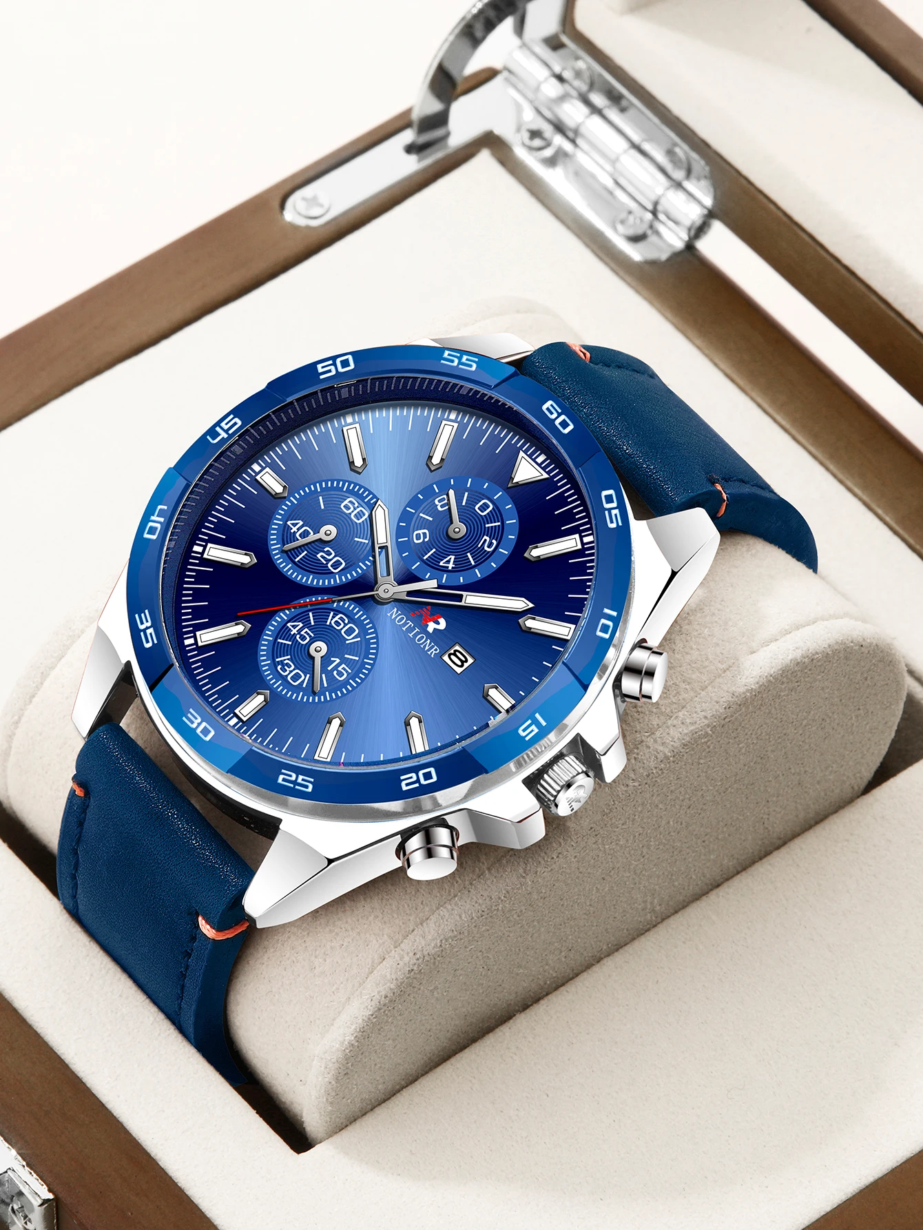 Мужские часы NOTIONR 2024 с ремешком из натуральной кожи мужские нержавеющей стали