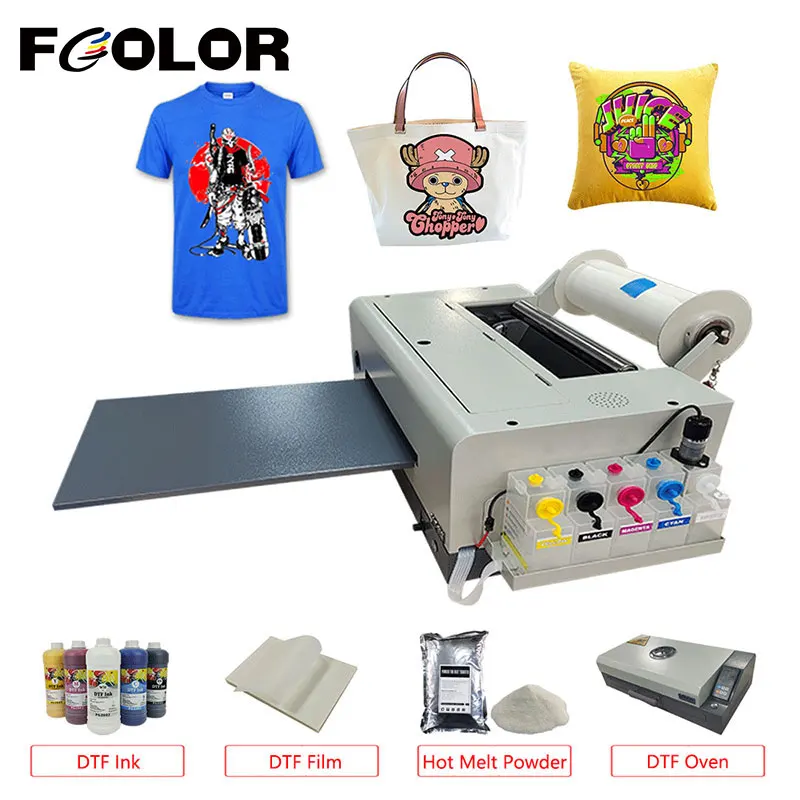 

FCOLOR DTF Printer Machine A3 For Epson L1800 DTF Directly Transfer Film Printer For Clothes Textile T-shirt Printing Printer