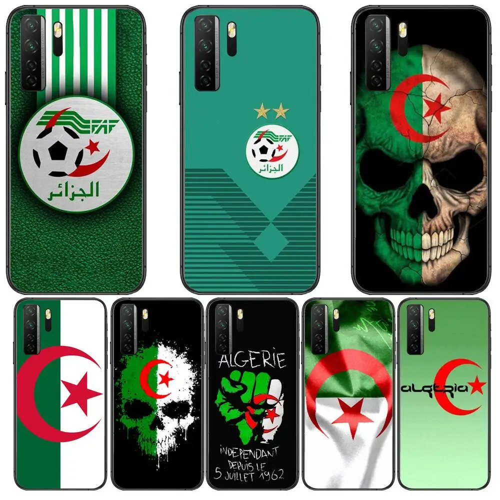 

Algeria Flag Black Soft Cover The Pooh For Huawei Nova 8 7 6 SE 5T 7i 5i 5Z 5 4 4E 3 3i 3E 2i Pro Phone Case cases