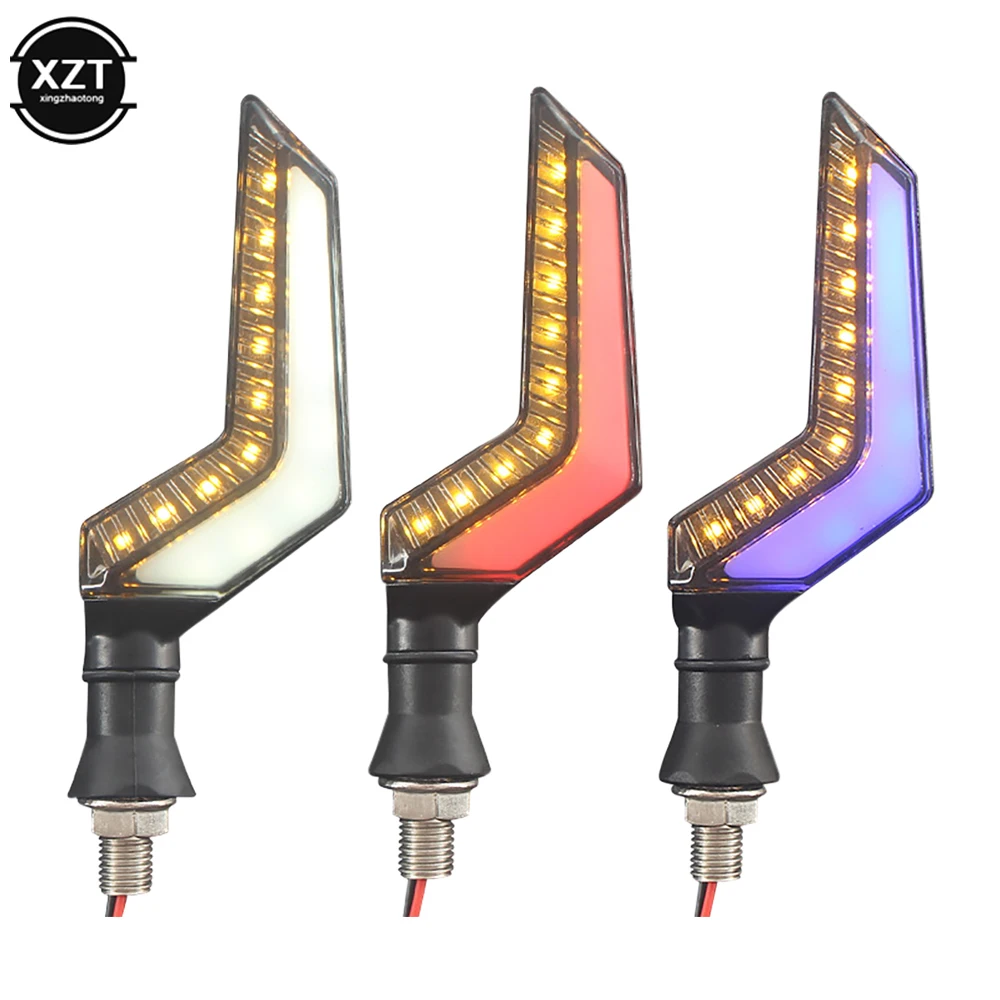 

2pcs Motorcycle Turn Sequential Signals LED Blinker Flowing Water Flashing Lights Tail Stop Indicators Turn Signal