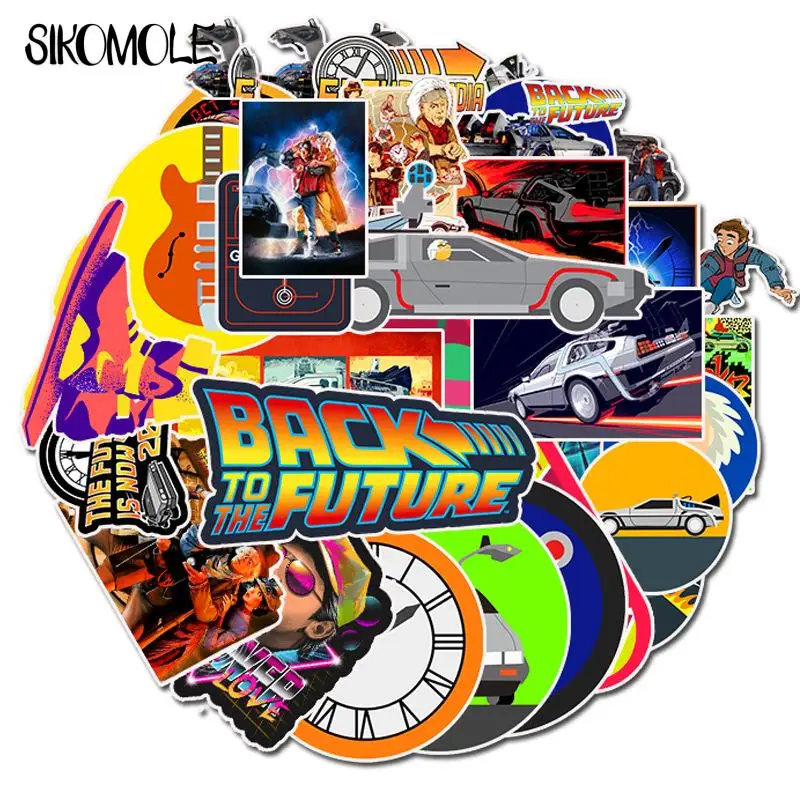 10/30/50PCS Back To The Future TV Show Graffiti Stickers DIY Toys Luggage Helmet Decal Computer Refrigerator Skateboard Trunk F5