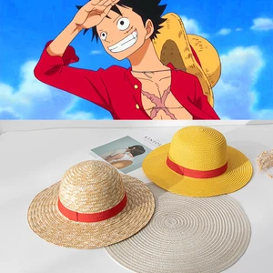 Anime One Piece Monkey D Luffy Straw Hats Cosplay Cap for Men Women Kids Shanks Pirates Caps Hats Toys for Children Adult Gift