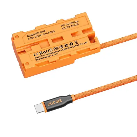 ZGCINE DT-NPF PD-NPF кабель для аккумулятора-пустышки