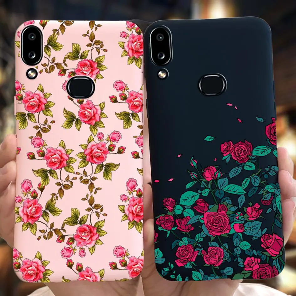 Фото Чехол для Samsung Galaxy A10, чехол A105FN, силиконовая Мягкая тонкая задняя крышка из ТПУ с цветами для Samsung A10S SM-A107F A 10S A 10, чехол для телефона №1