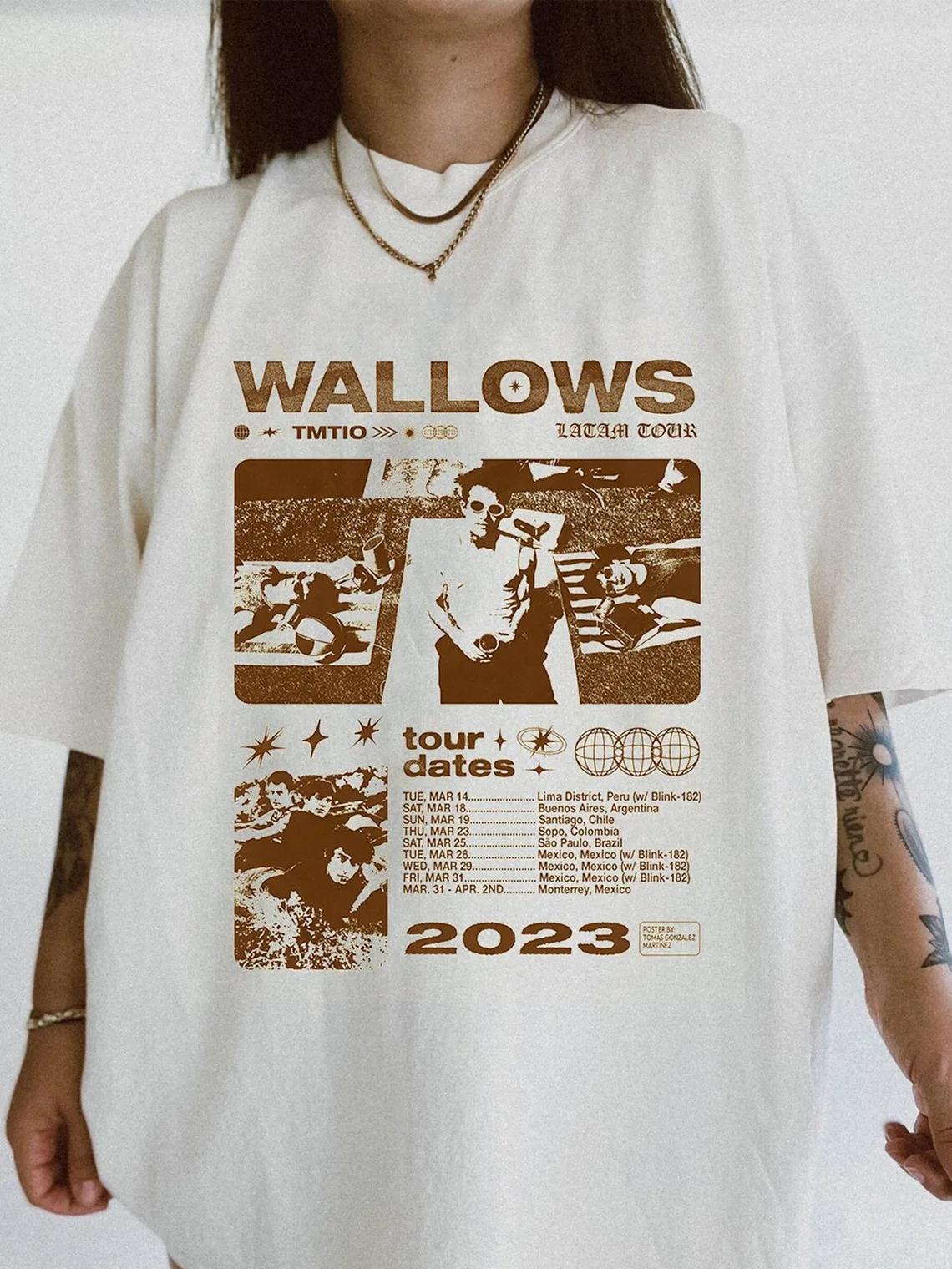 Футболка Wallows Tell Me That It's Over Tour полноразмерная S-5XL