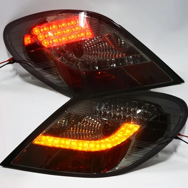 

For 207 2006-up Year LED Rear Lights Back lamp Smoke Black SN