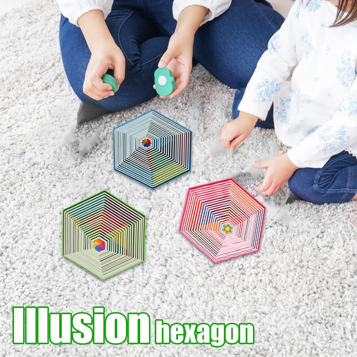 

21pcs Hexagon Sensory Toy Stress and Anxiety Relief 3D Hexagon Puzzle Toys Magnetic Hexagon Fidget Toy Early